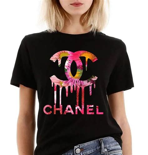 chanel print t shirt